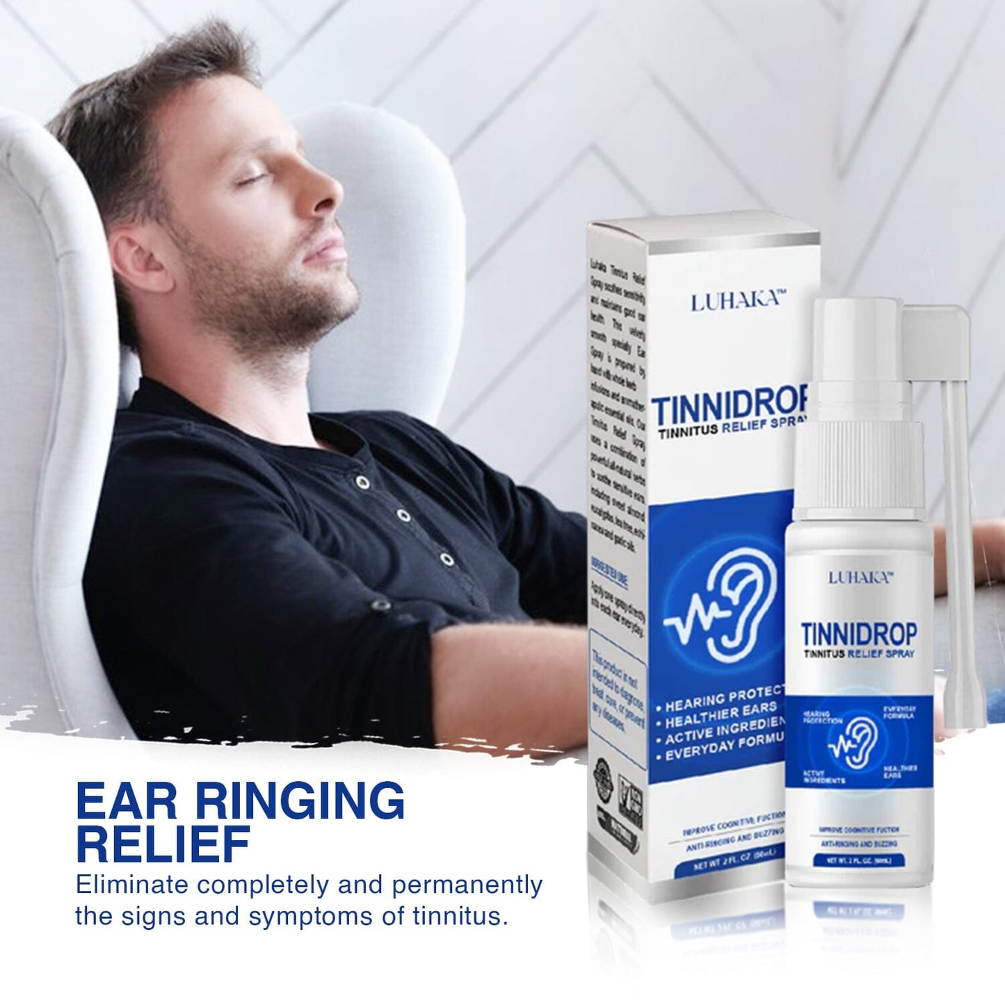 Black Friday 50% OFF -Luhaka TinniDrop Tinnitus Relief Spray🛒🛒