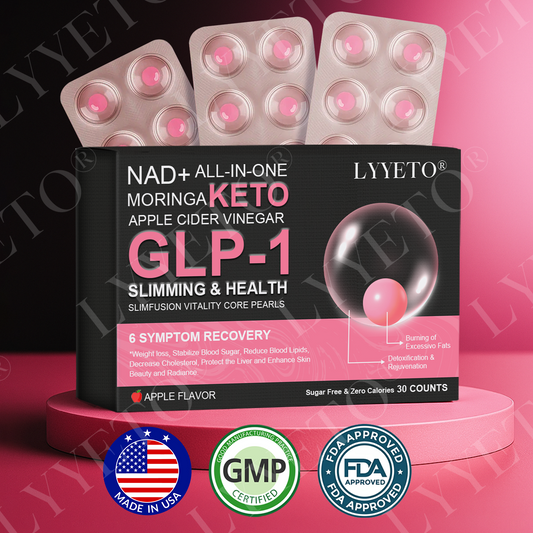 Lyyeto® GLP-1 Slimming & Health SlimDeto Vitality Core Pearls - NAD+ Moringa & ACV 1