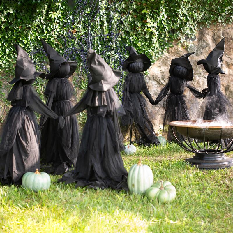 ⚡This Week's Special Price $29.99🎃2025 Halloween Sale 🧙♀️Billhol® Lighted Halloween Witch Stakes🪄01