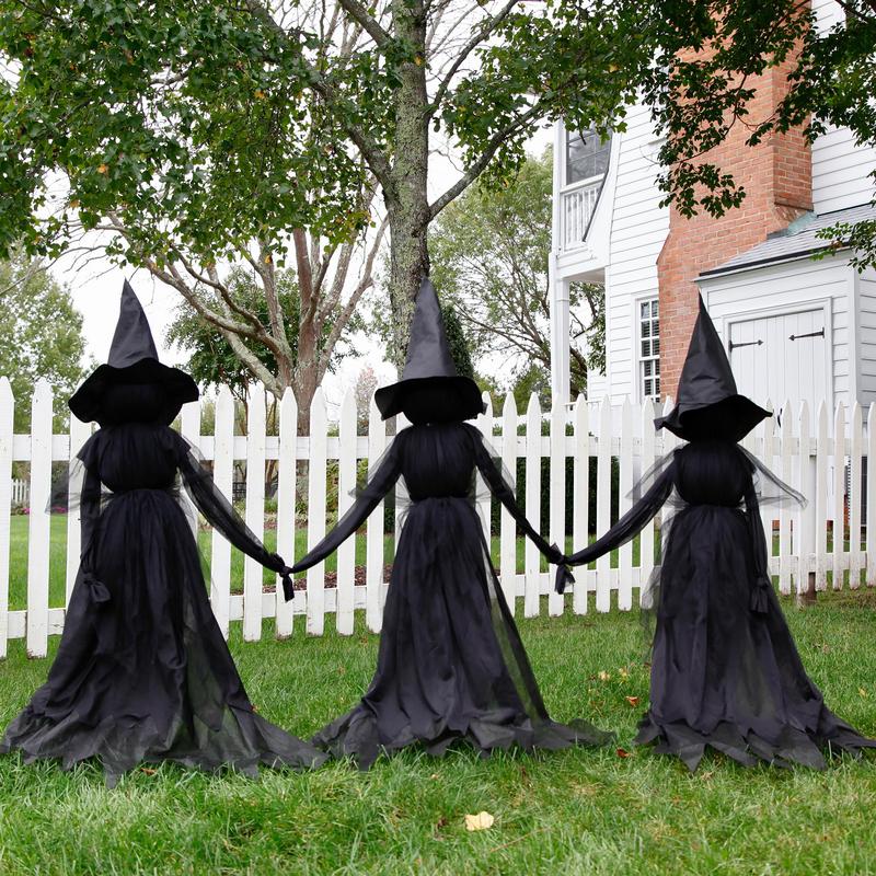 ⚡This Week's Special Price $29.99🎃2025 Halloween Sale 🧙♀️Billhol® Lighted Halloween Witch Stakes🪄01