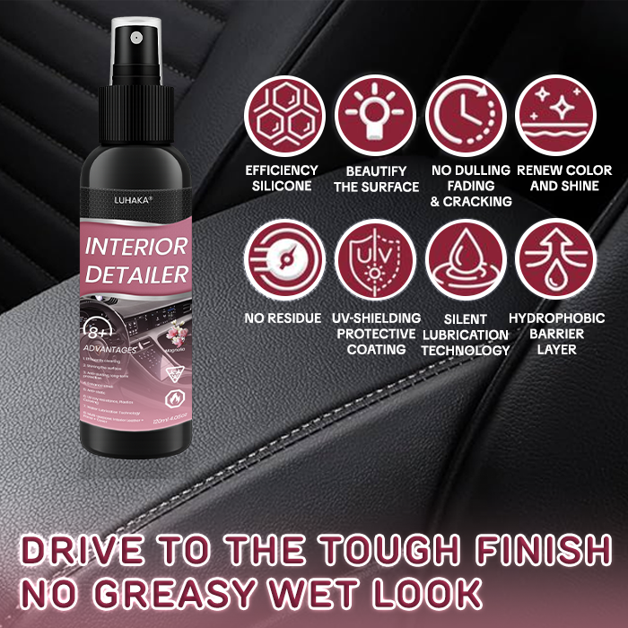 Luhaka® Car Interior Detailer and Protectant 🌟01🌟Ultimate Protection for Vinyl. Rubber. and Plastic Surfaces