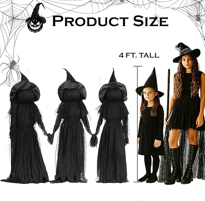 ⚡This Week's Special Price $29.99🎃2025 Halloween Sale 🧙♀️Billhol® Lighted Halloween Witch Stakes🪄01