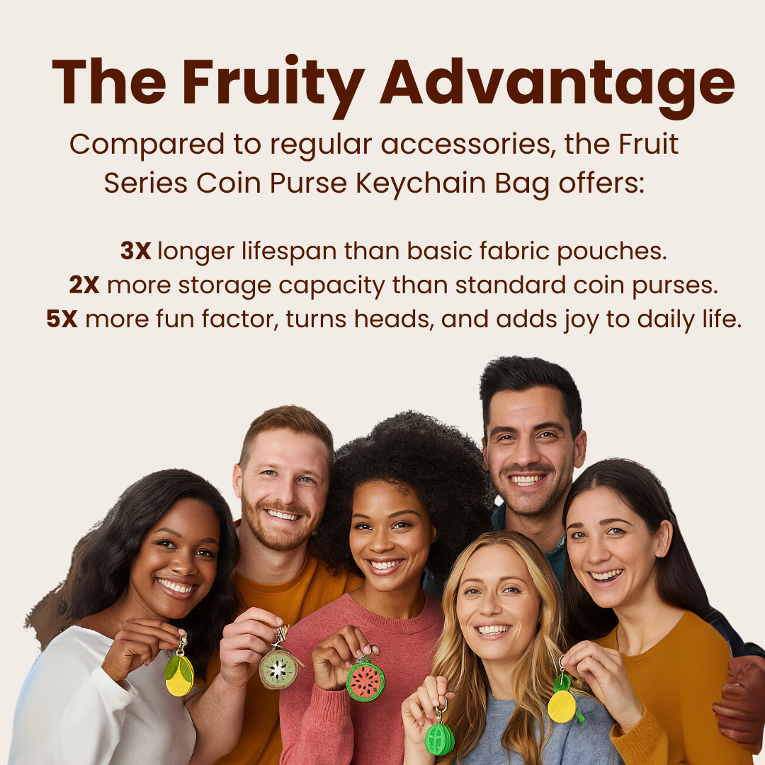 Oneswear® Fruit Series Coin Purse Keychain Bags 🍓02