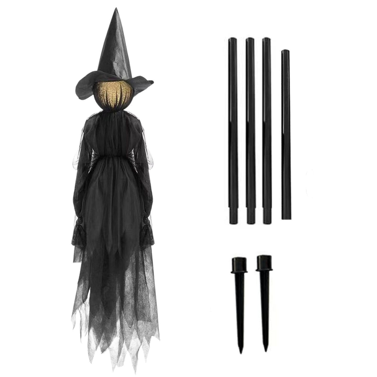 ⚡This Week's Special Price $29.99🎃2025 Halloween Sale 🧙♀️Billhol® Lighted Halloween Witch Stakes🪄01