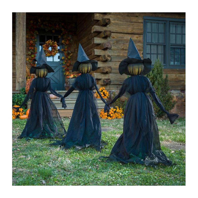 ⚡This Week's Special Price $29.99🎃2025 Halloween Sale 🧙♀️Billhol® Lighted Halloween Witch Stakes🪄01