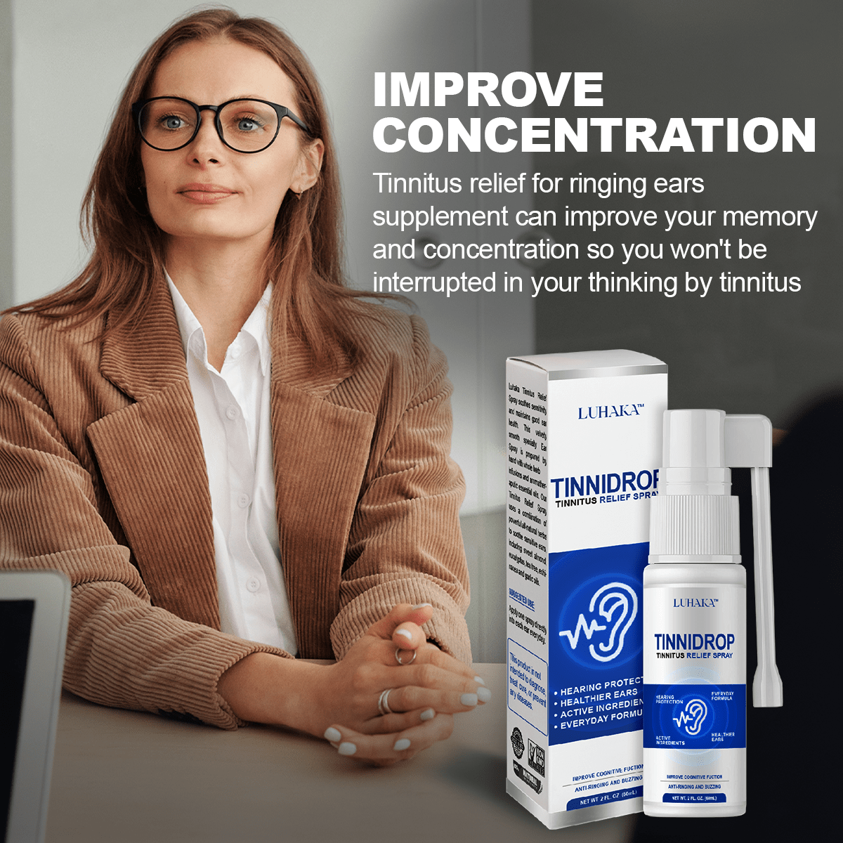 Black Friday 50% OFF -Luhaka TinniDrop Tinnitus Relief Spray🛒🛒