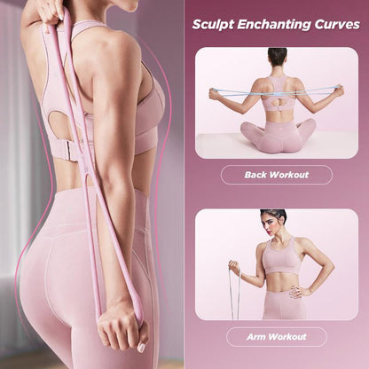 CZTICLE® 8-Shaped Silicone Resistance Band with Massage Grip