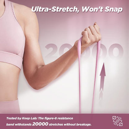 CZTICLE® 8-Shaped Silicone Resistance Band with Massage Grip