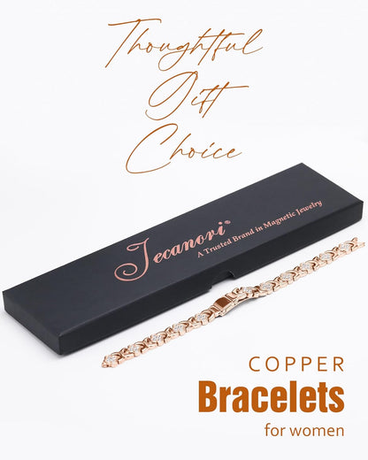 CZTICLE® Copper Bracelets for Women. Pure Copper Magnetic Bracelet with 3500 Gauss Effective Magnets