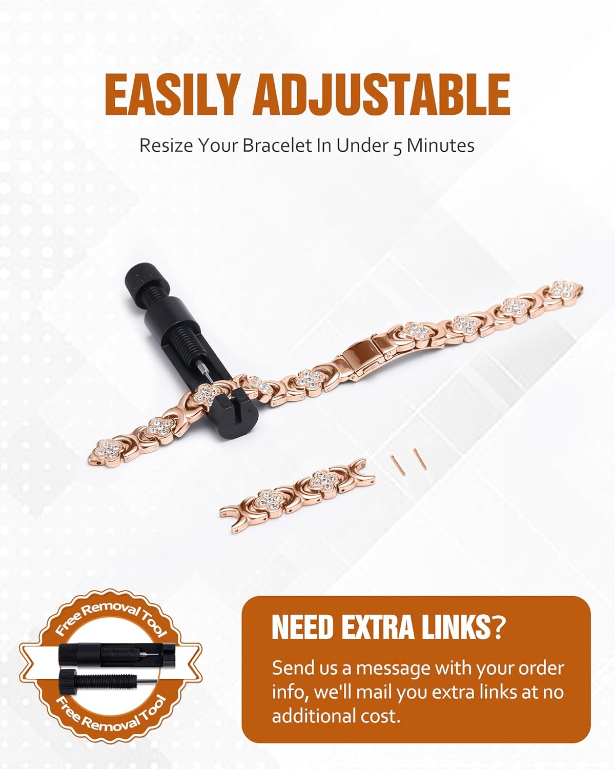 CZTICLE® Copper Bracelets for Women. Pure Copper Magnetic Bracelet with 3500 Gauss Effective Magnets