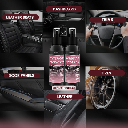 Luhaka® Car Interior Detailer and Protectant 🌟01🌟Ultimate Protection for Vinyl. Rubber. and Plastic Surfaces