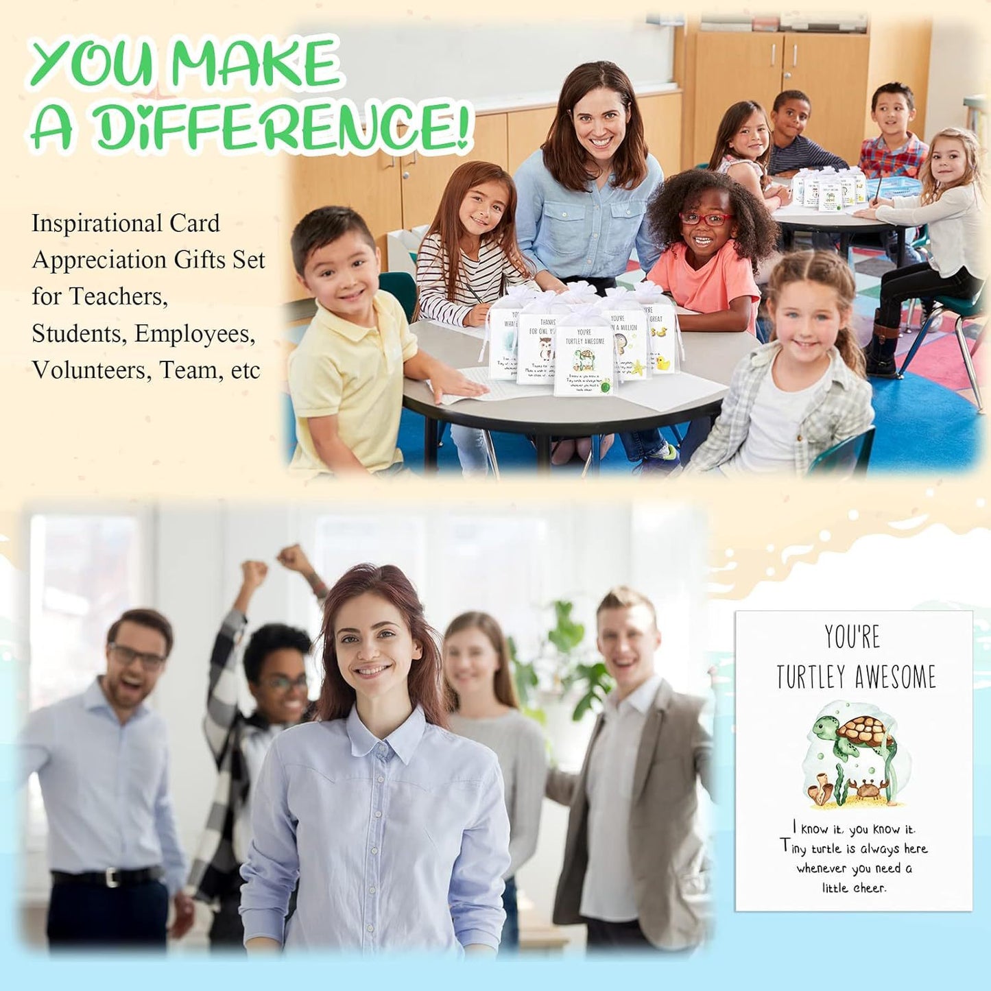 CZTICLE® The Encouragement Squad Charm Card 🌟You're Ducking Great!! 🐥 (5 Charm Cards/Set) 🐳03