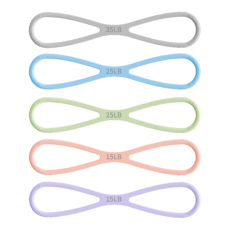 CZTICLE® 8-Shaped Silicone Resistance Band with Massage Grip