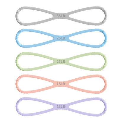 CZTICLE® 8-Shaped Silicone Resistance Band with Massage Grip