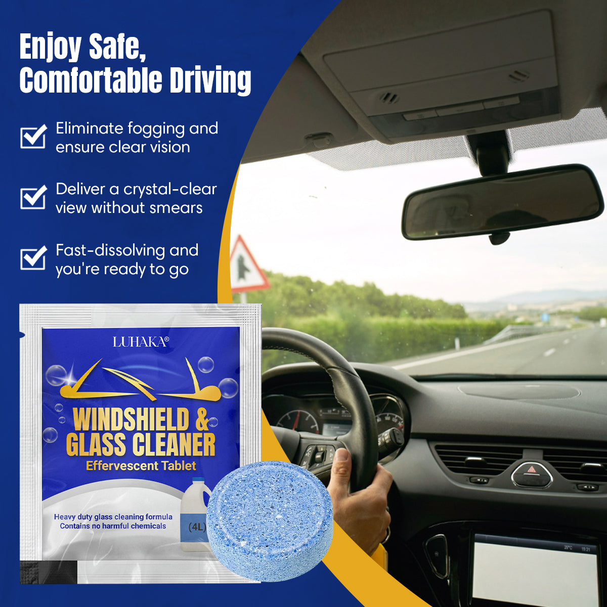 Luhaka® Windshield & Glass Cleaner