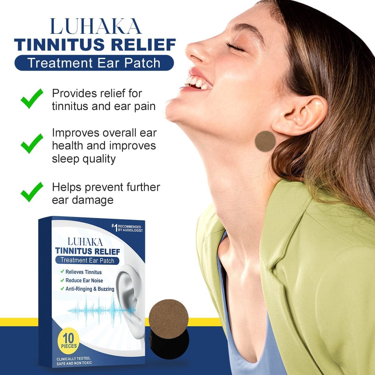 *LUHAKA™  Tinnitus Relief Treatment Ear Patch