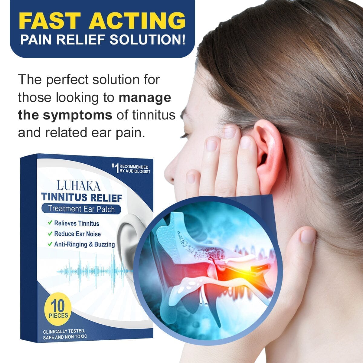 *LUHAKA™  Tinnitus Relief Treatment Ear Patch