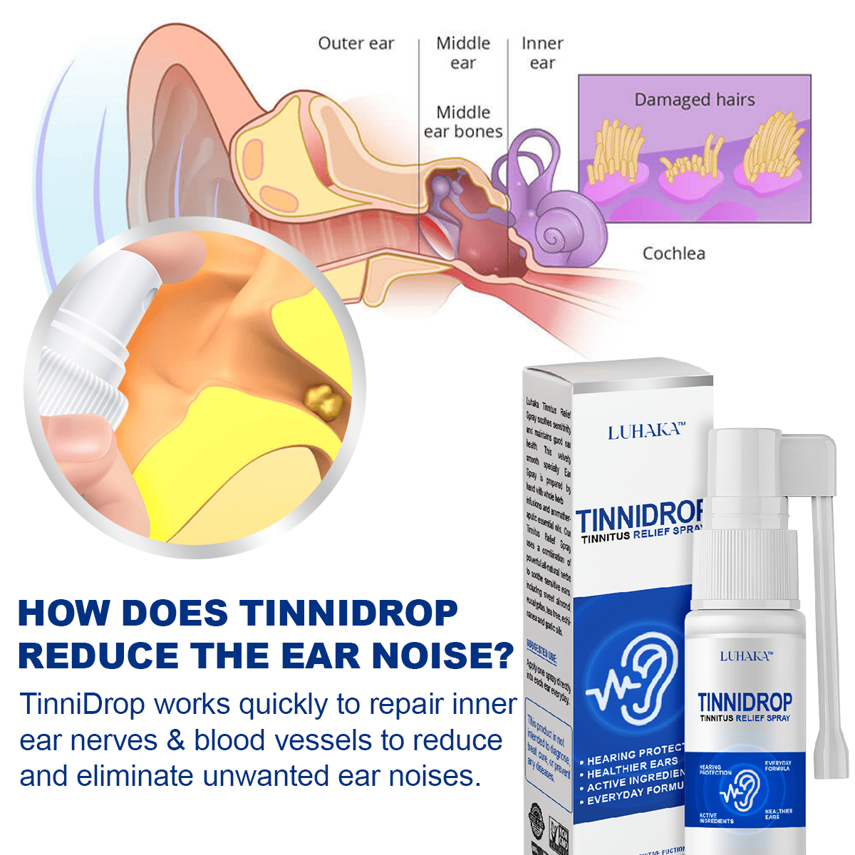 Luhaka TinniDrop Tinnitus Relief Spray🔥