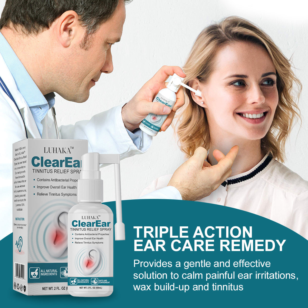 Christmas Offer🔥 Luhaka™ ClearEar Tinnitus Relief Spray